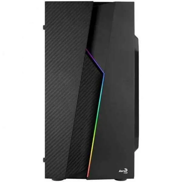 ATX pusiau bokšto tipo korpusas Aerocool Bolt Mini RGB Juoda Spalvotas
