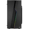 ATX pusiau bokšto tipo korpusas Aerocool Bolt Mini RGB Juoda Spalvotas