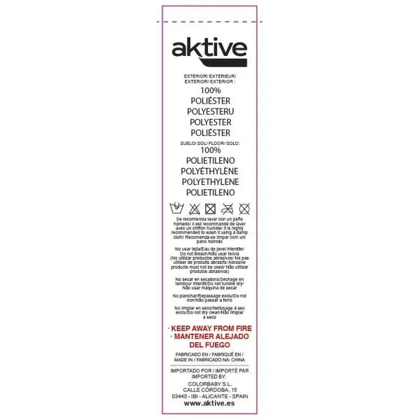 Rantateltta Aktive Polyesteri 213 x 120 x 133 cm