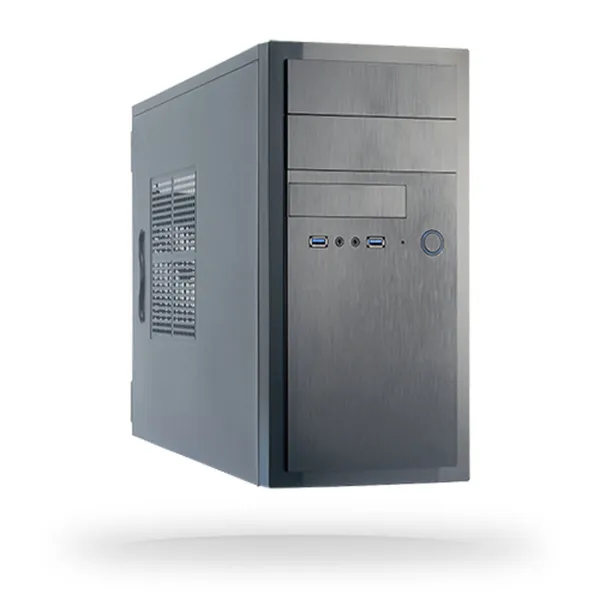 ATX pusiau bokšto tipo korpusas Chieftec HT-01B-350GPB Juoda