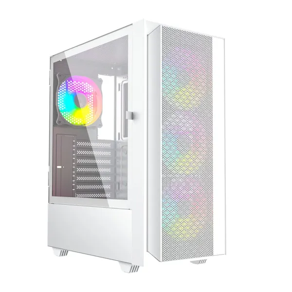 Блок полубашня ATX Galileo GEMBIRD Fornax 4000W ARGB Белый Разноцветный