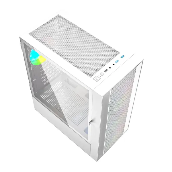 Блок полубашня ATX Galileo GEMBIRD Fornax 4000W ARGB Белый Разноцветный
