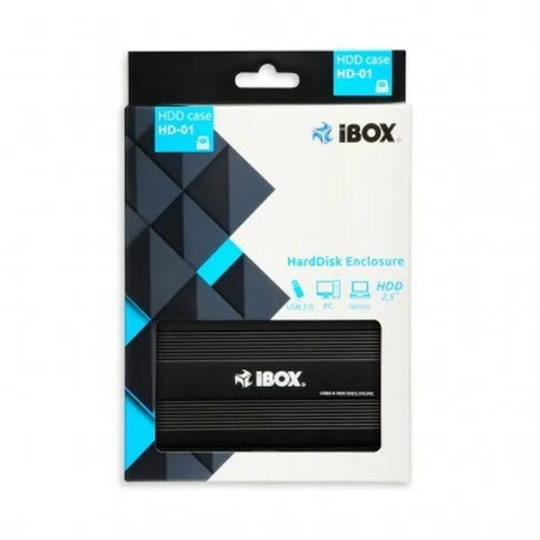 Ārējā kaste Ibox HD-01 Melns 2,5"