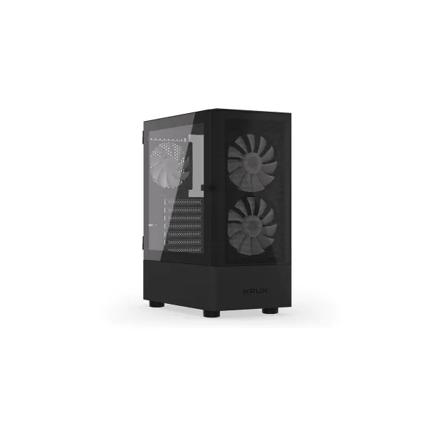 ATX/mATX pusiau bokšto tipo korpusas Krux VACO KRX0132 Juoda