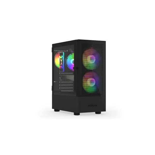 ATX/mATX pusiau bokšto tipo korpusas Krux VACO KRX0132 Juoda