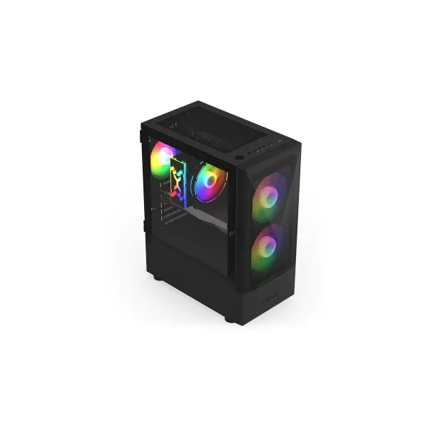 ATX/mATX pusiau bokšto tipo korpusas Krux VACO KRX0132 Juoda