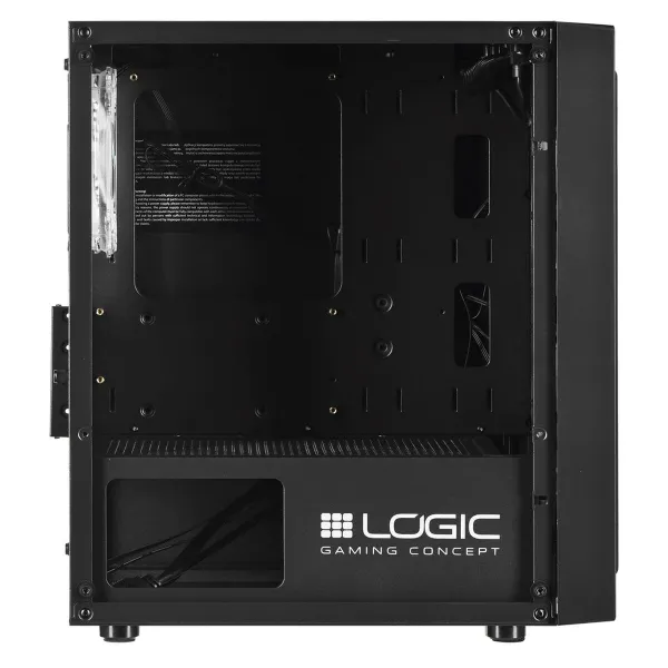 ATX pusiau bokšto tipo korpusas Logic ATOS ARGB Juoda