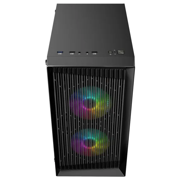 ATX pusiau bokšto tipo korpusas Logic ATOS ARGB Juoda