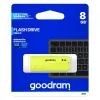USB atmintukas GoodRam UME2 USB 2.0 20 Mb/s Geltona 8 GB (1 vnt.)