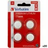 Lithium Button Batteries Verbatim 3 V CR2016 4 Pieces (20 Units)
