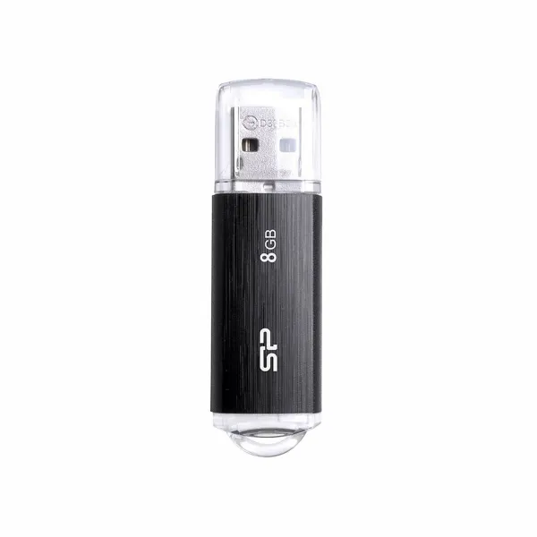 USB atmintukas Silicon Power Ultima U02 8 GB USB 2.0 Balta Juoda 8 GB (1 vnt.)
