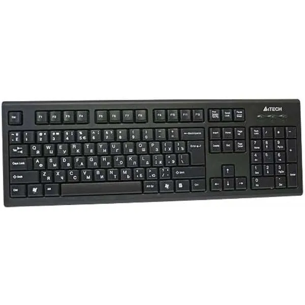 Klaviatūra A4 Tech KR-85 Melns Angļu EEUU QWERTY