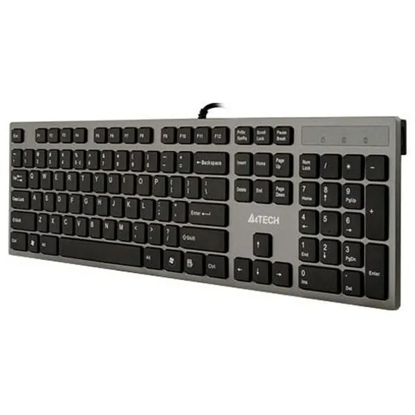 Klaviatūra A4 Tech KV-300H QWERTY Melns Pelēks Monohromatiskais Melns/Pelēks