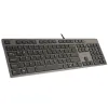Klaviatūra A4 Tech KV-300H QWERTY Melns Pelēks Monohromatiskais Melns/Pelēks