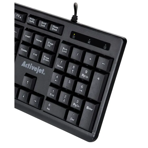 Клавиатура Activejet K-3803S Чёрный QWERTY