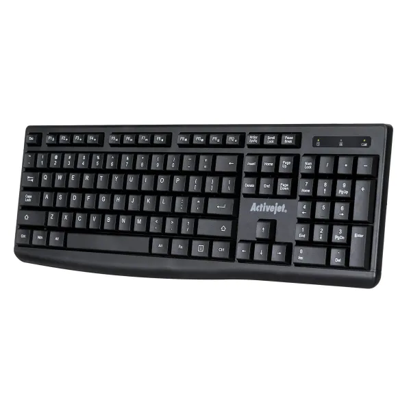 Klaviatūra Activejet K-3803SW Melns QWERTY