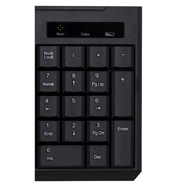 Klaviatūra Activejet K-3911W Melns QWERTY