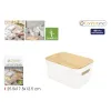 Multi-use Box Confortime White Brown Bamboo Plastic (8 Units)