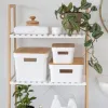 Multi-use Box Confortime White Brown Bamboo Plastic (6 Units)