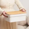 Multi-use Box Confortime White Brown Bamboo Plastic (6 Units)