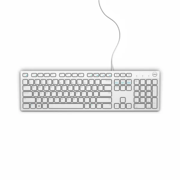 Klaviatūra Dell KB216 Balts QWERTY