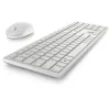 Klaviatūra un Bezvadu Pele Dell KM5221W-WH Balts Qwerty US