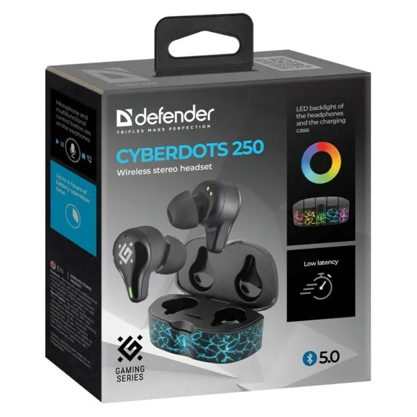 Kõrvaklapid Defender CYBERDOTS 250 Must Mitmevärviline