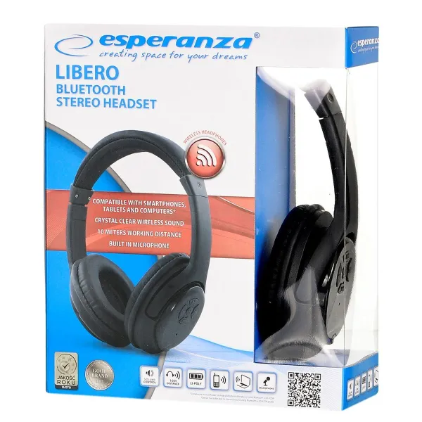 Ausinės Esperanza Libero EH163K Juoda