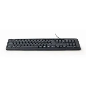 Klaviatuur GEMBIRD KB-U-103-RU Must Mustvalge Inglise Vene QWERTY