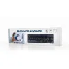 Klaviatūra GEMBIRD KB-UM-107 Qwerty US Melns