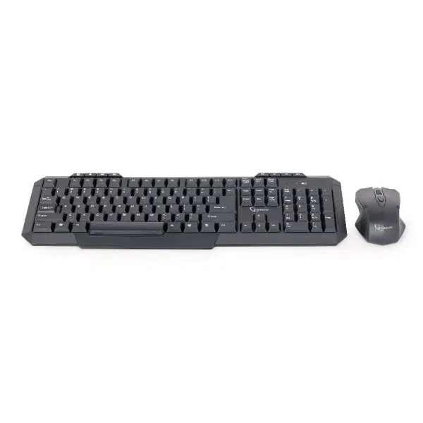 Klaviatūra ir pelė GEMBIRD KBS-WM-02 Juoda Monochrominis QWERTY Qwerty US