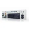 Klaviatūra un Pele GEMBIRD KBS-UM-04 Melns Monohromatiskais QWERTY Qwerty US
