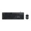 Klaviatūra un Pele GEMBIRD KBS-UM-04 Melns Monohromatiskais QWERTY Qwerty US