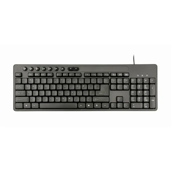 Klaviatūra un Pele GEMBIRD KBS-UM-04 Melns Monohromatiskais QWERTY Qwerty US