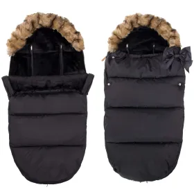 Lämpöpussi Springos SB0003, 4-in-1, rattaisiin, pulkkaan ja kantokoppaan, musta