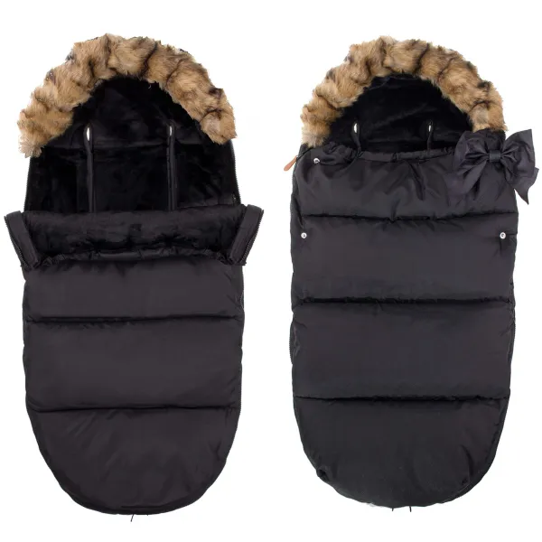 Lämpöpussi Springos SB0003, 4-in-1, rattaisiin, pulkkaan ja kantokoppaan, musta