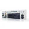Klaviatūra un Pele GEMBIRD KBS-UM-04 Melns Monohromatiskais QWERTY Qwerty US