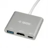 USB Centrmezgls Ibox IUH3CFT1 Balts Sudrabains