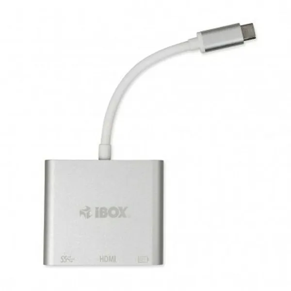 USB Centrmezgls Ibox IUH3CFT1 Balts Sudrabains