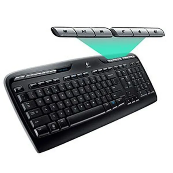Klaviatuur ja Hiir Logitech Wireless Combo MK330 Must Qwerty US