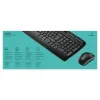 Klaviatuur ja Hiir Logitech Wireless Combo MK330 Must Qwerty US