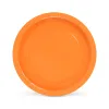 Plate set Algon Orange 20 cm 10 Pieces (24 Units)