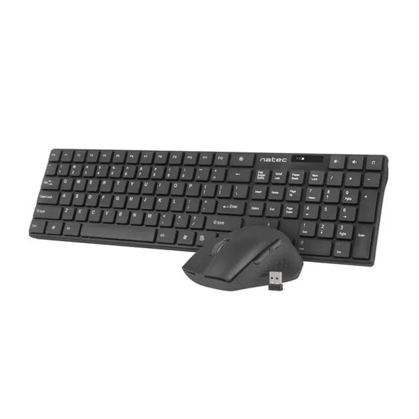 Klaviatūra un Pele Natec Stingray Melns QWERTY Qwerty US