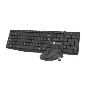 Klaviatuur ja Hiir Natec NZB-1989 Must QWERTY Qwerty US
