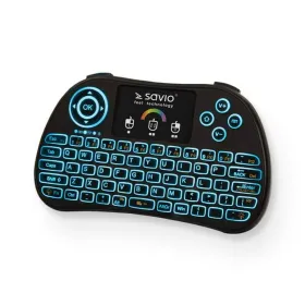 Klaviatuur Savio KW-03 QWERTY Inglise Must Qwerty US