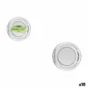 Plate set Algon Silver 18 cm 12 Pieces (18 Units)