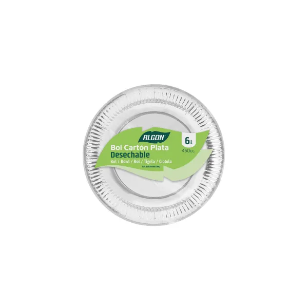Plokštelių rinkinys Algon Sidabras 450 ml 6 Dalys (18 vnt.)