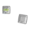 Plate set Algon Silver 18 cm 12 Pieces (18 Units)