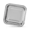 Plate set Algon Silver 26 cm 3 Pieces (18 Units)