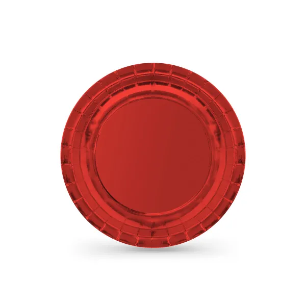 Plate set Algon Red 20 cm 10 Pieces (18 Units)